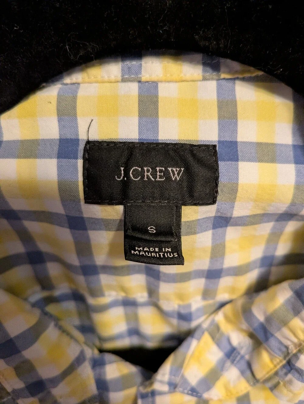 Trio (3) J.Crew Men's Small Plaid Button-Down Shirts